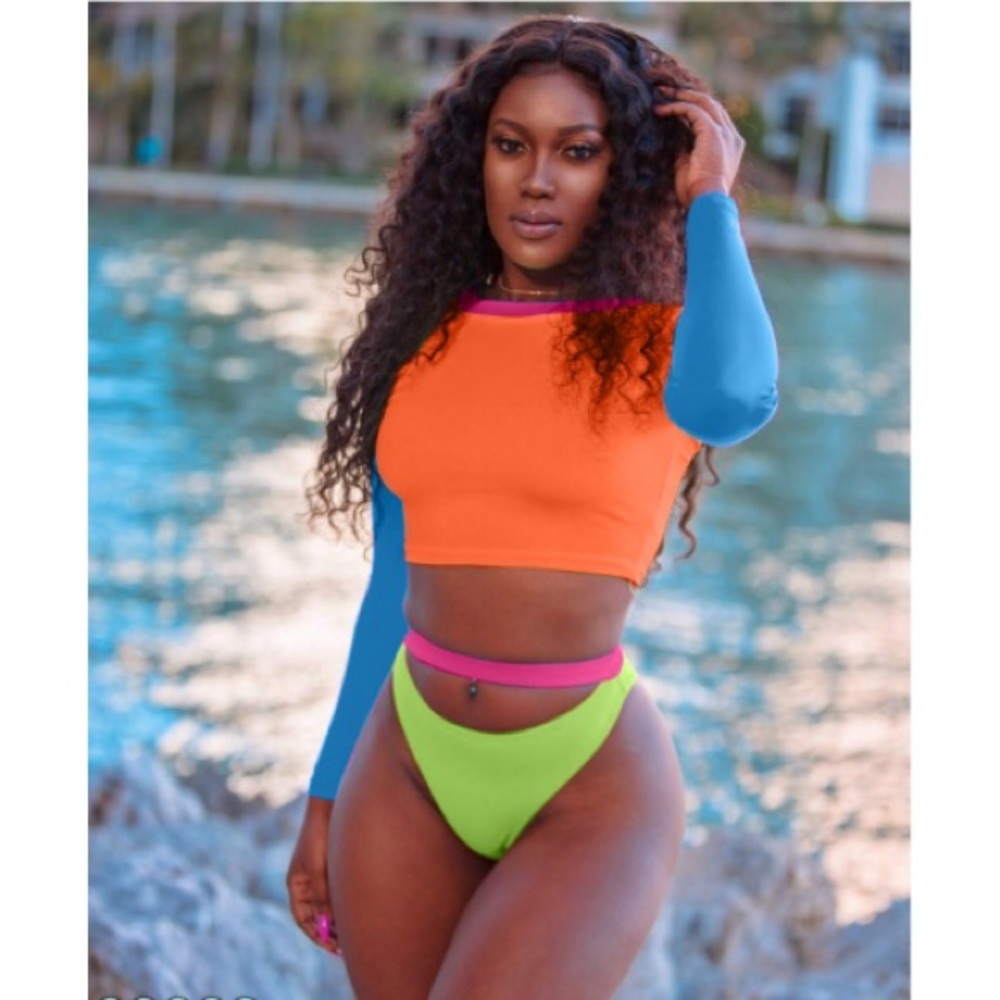 Rainbow Two Piece Swimsuit